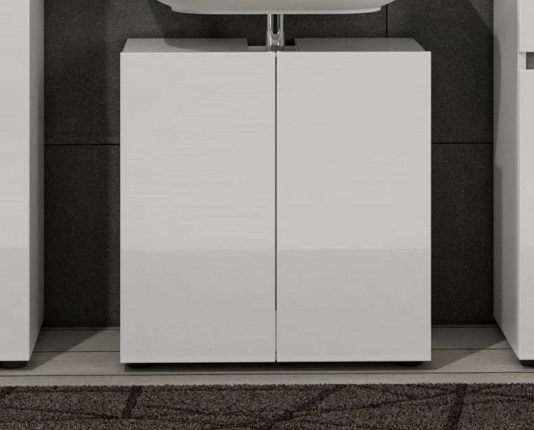 Mobile lavandino 2 ante 60x34x62h cm bianco lucido - Vione