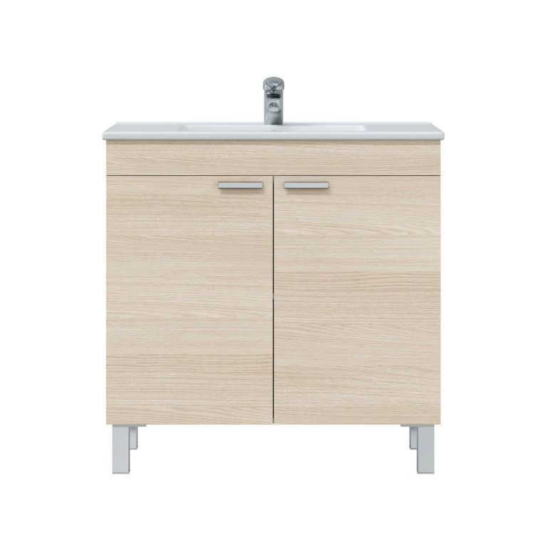 Mobile lavandino 2 ante 80x45x80h cm rovere - Florante