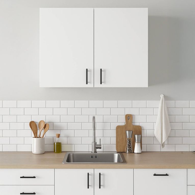 Mobile pensile 2 ante 80x59h cm bianco - Thyra