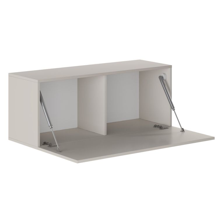 Mobile Pensile Beige Modulabile un Ripiano 100x40h cm, Un'anta - Pimonte
