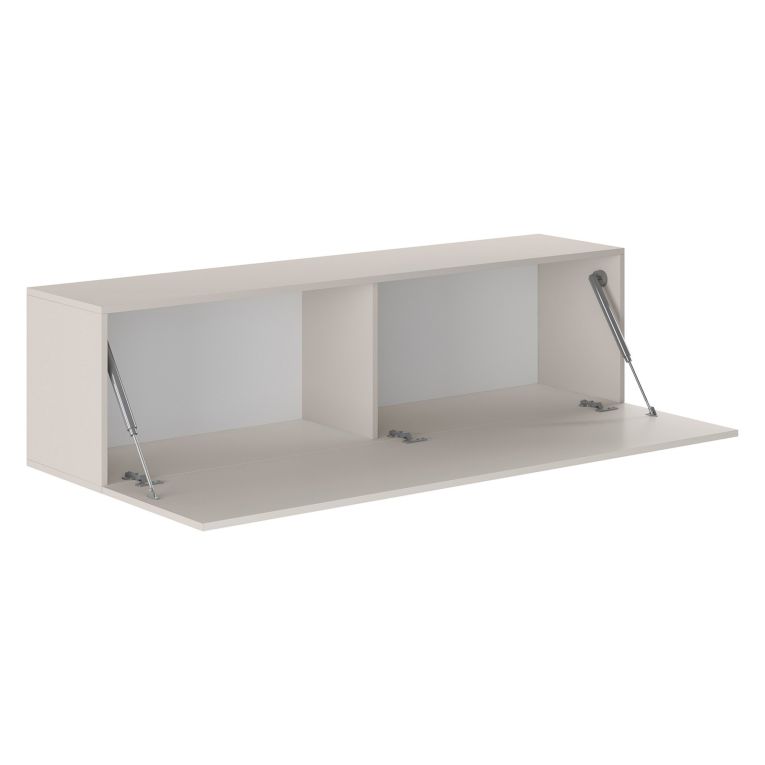 Mobile Pensile Beige Modulabile un Ripiano 150x40h cm, Un'anta - Laghetto