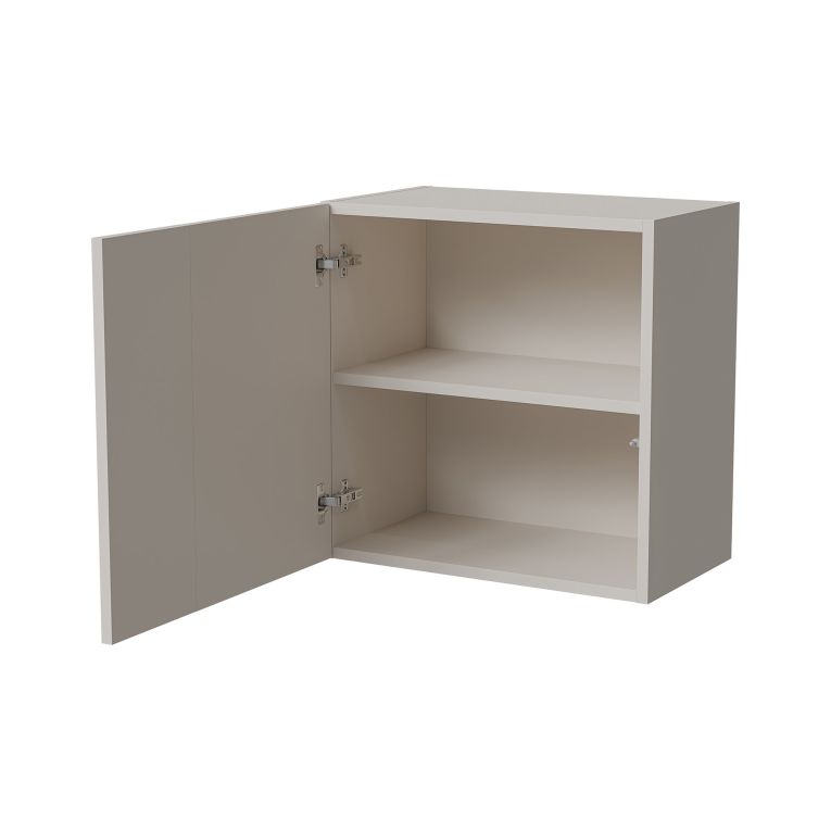 Mobile Pensile Beige un Ripiano Modulabile 49.9x50h cm, Apertura Push Pull - Fonteno