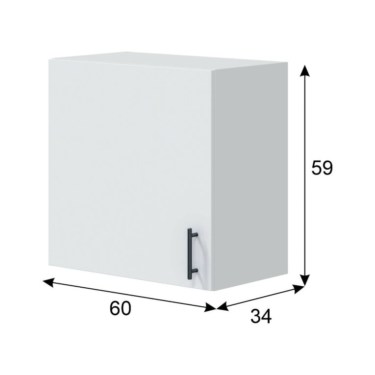 Mobile pensile modulabile 60x59h cm bianco - Thyra