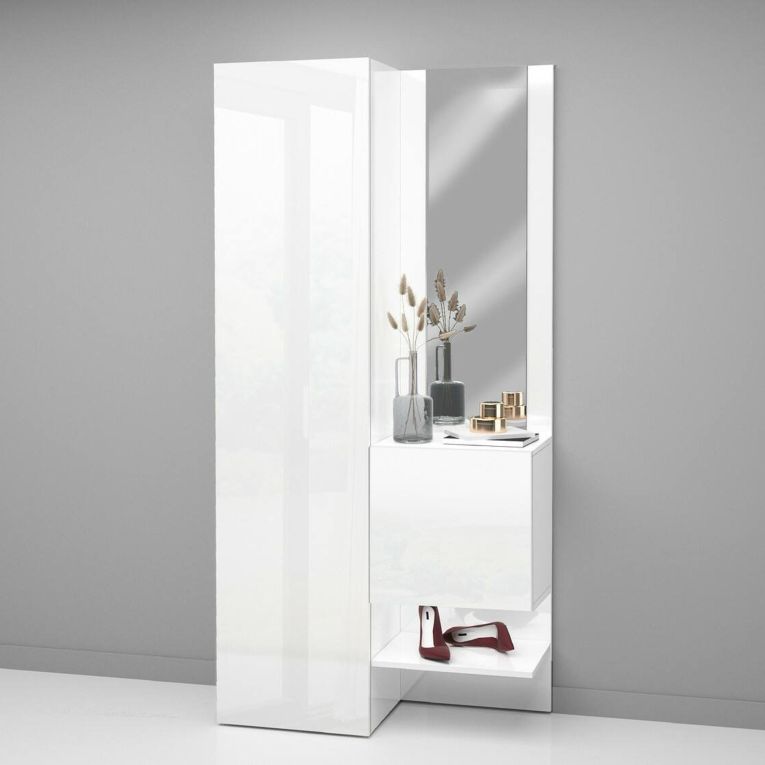 Mobile per ingresso 2 ante bianco 90x190h cm - Bauladu