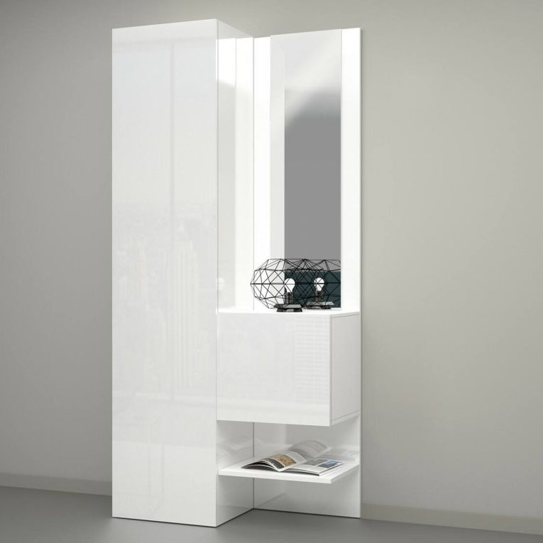 Mobile per ingresso 2 ante bianco 90x190h cm - Bauladu