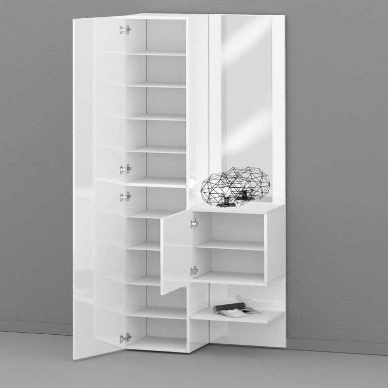 Mobile per ingresso 2 ante bianco 90x190h cm - Bauladu