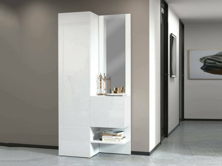 Mobile per ingresso 2 ante bianco 90x190h cm - Bauladu