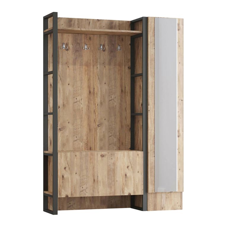 Mobile per ingresso 2 ante quercia 125x180h cm - Damasco