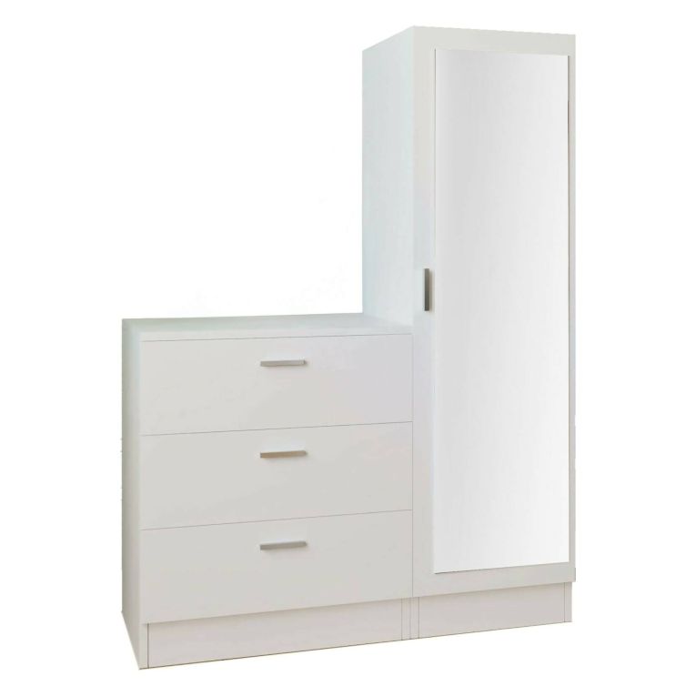 Mobile per ingresso con 3 cassetti bianco 60x72h cm - Jaime