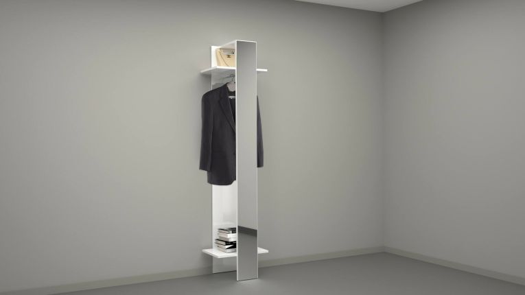 Mobile per ingresso da parete bianco 50x190h cm - Maura