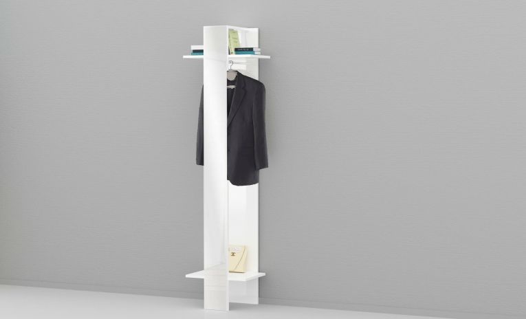 Mobile per ingresso da parete bianco 50x190h cm - Maura