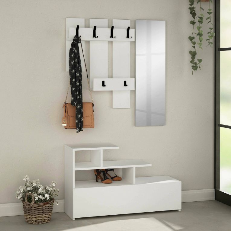 Mobile per ingresso sospeso bianco 30x99h cm - Gert