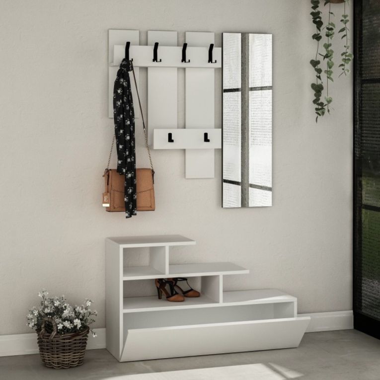 Mobile per ingresso sospeso bianco 30x99h cm - Gert