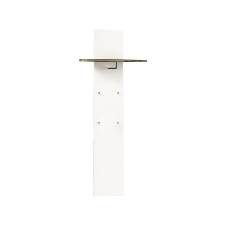 Mobile per ingresso sospeso bianco lucido e acero 50x140h cm - Etesia