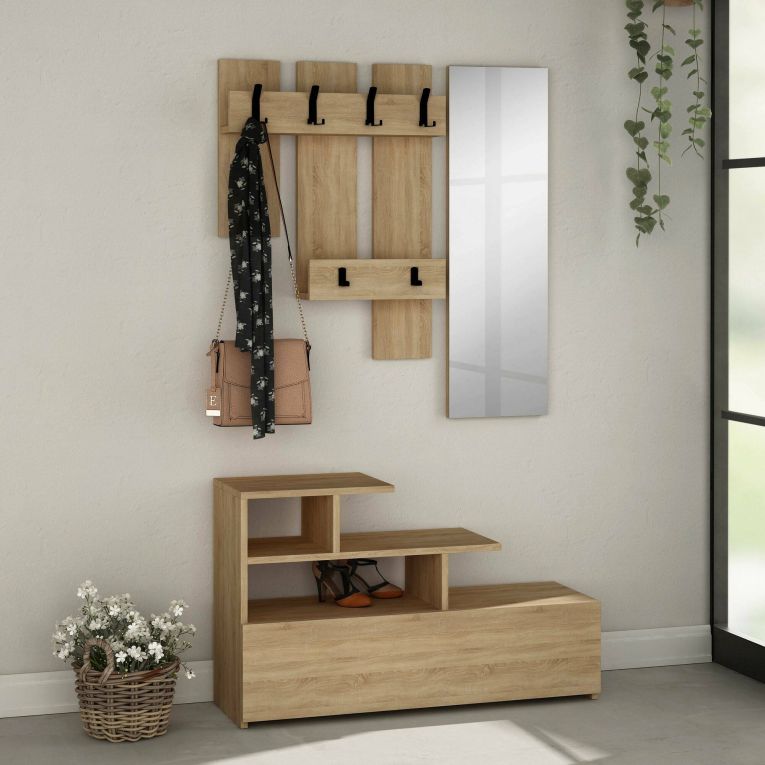 Mobile per ingresso sospeso quercia 30x99h cm - Gert