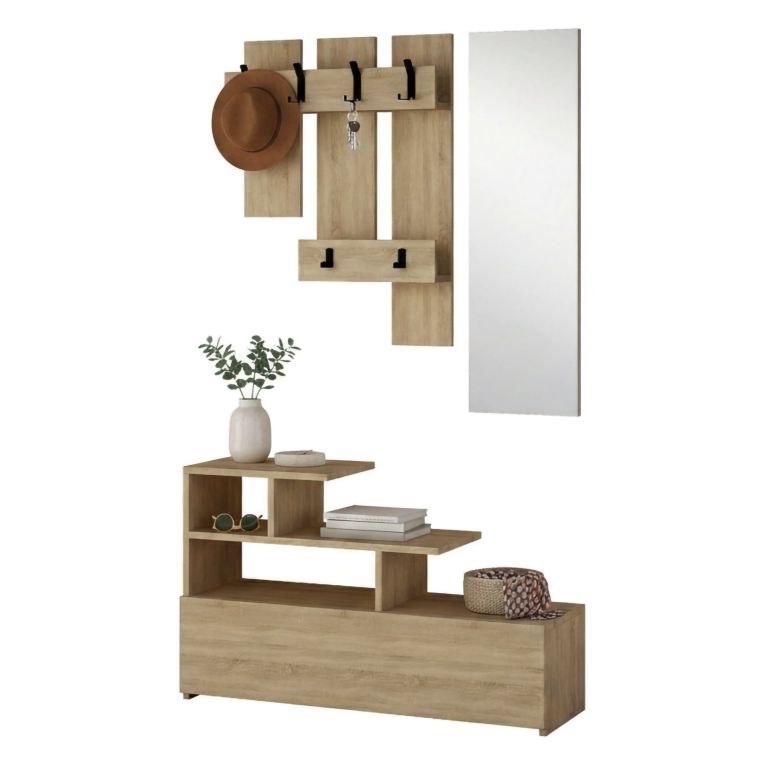 Mobile per ingresso sospeso quercia 30x99h cm - Gert