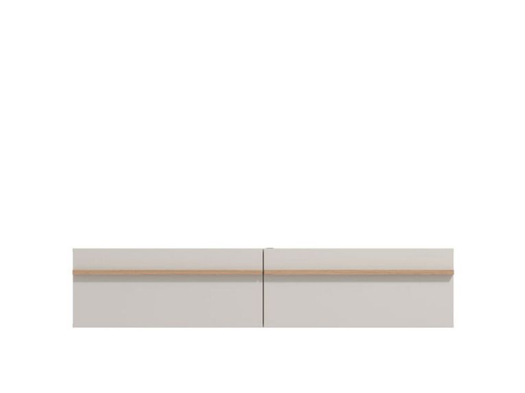 Mobile Porta tv Beige Marrone Rovere un Ripiano 2 Ante 154x41.5x32h cm, 2 Vani - Carcare