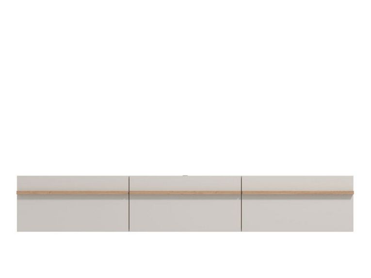 Mobile Porta tv Beige Marrone Rovere un Ripiano 3 Ante 192x41.5x32h cm, 3 Vani - Paitone