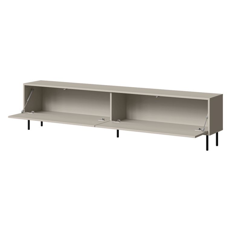 Mobile Porta tv Beige un Ripiano 2 Ante 200x30x46h cm, un Vano - Vesuviana