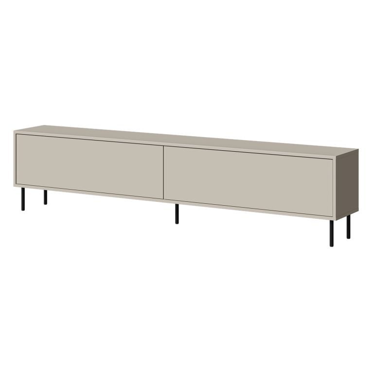 Mobile Porta tv Beige un Ripiano 2 Ante 200x30x46h cm, un Vano - Vesuviana