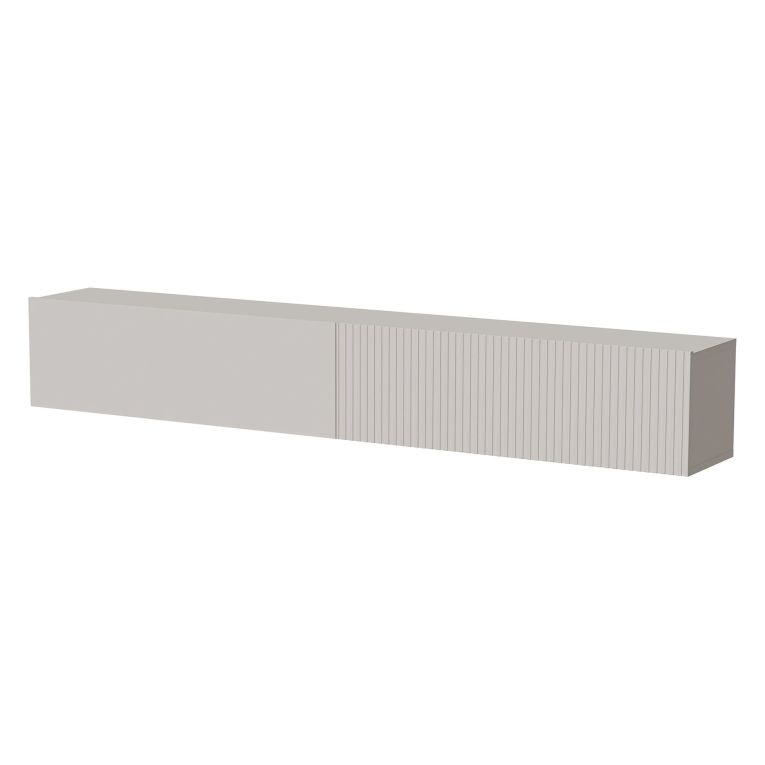 Mobile Porta tv Beige un Ripiano Modulabile 200x30x31h cm, 4 Vani - Sindia