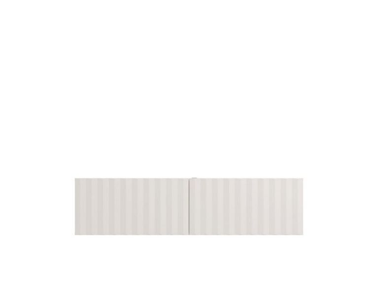Mobile Porta tv Bianco Crema Beige un Ripiano 2 Ante 128x42x32h cm, 2 Vani - Vetto