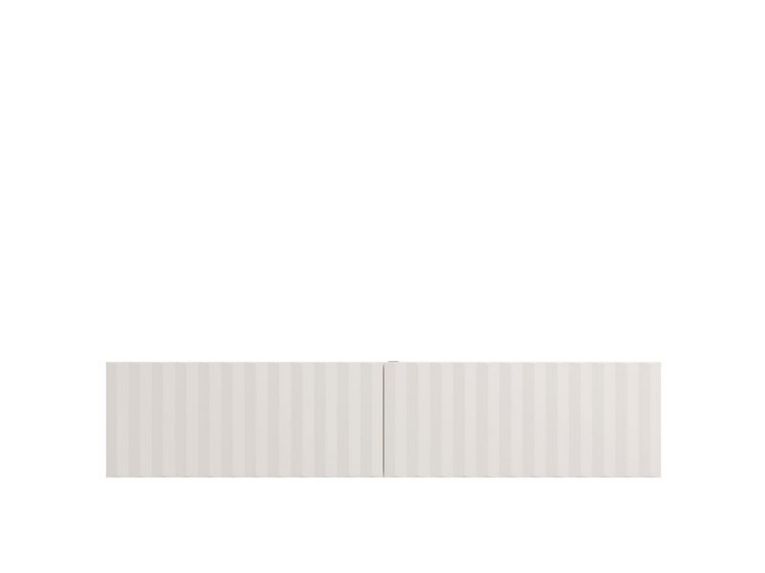 Mobile Porta tv Bianco Crema Beige un Ripiano 2 Ante 154x42x32h cm, 2 Vani - Maderno