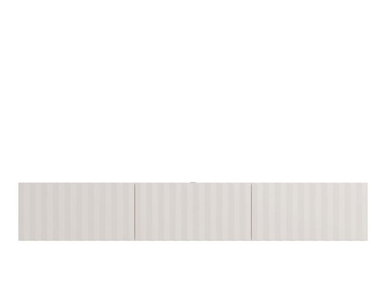 Mobile Porta tv Bianco Crema Beige un Ripiano 3 Ante 192x42x32h cm, 3 Vani - Fossa