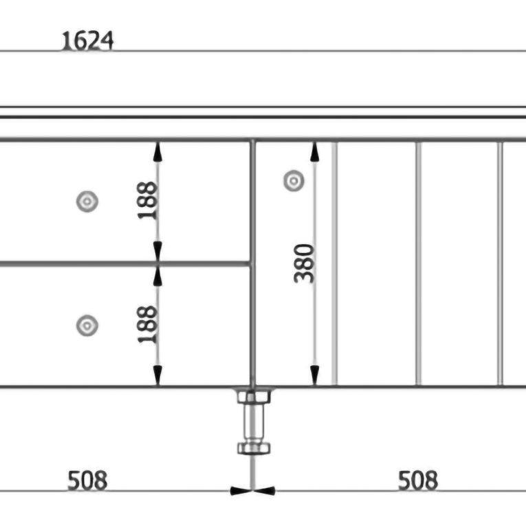 Mobile Porta tv Bianco Opaco Marrone Rovere un Cassetto un Ripiano 163x40x53h cm, 2 Ante - Zavatt