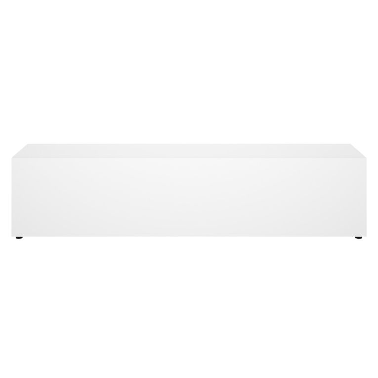 Mobile Porta tv Bianco un Ripiano Un'anta 42x180x42h cm, 2 Vani - Borger