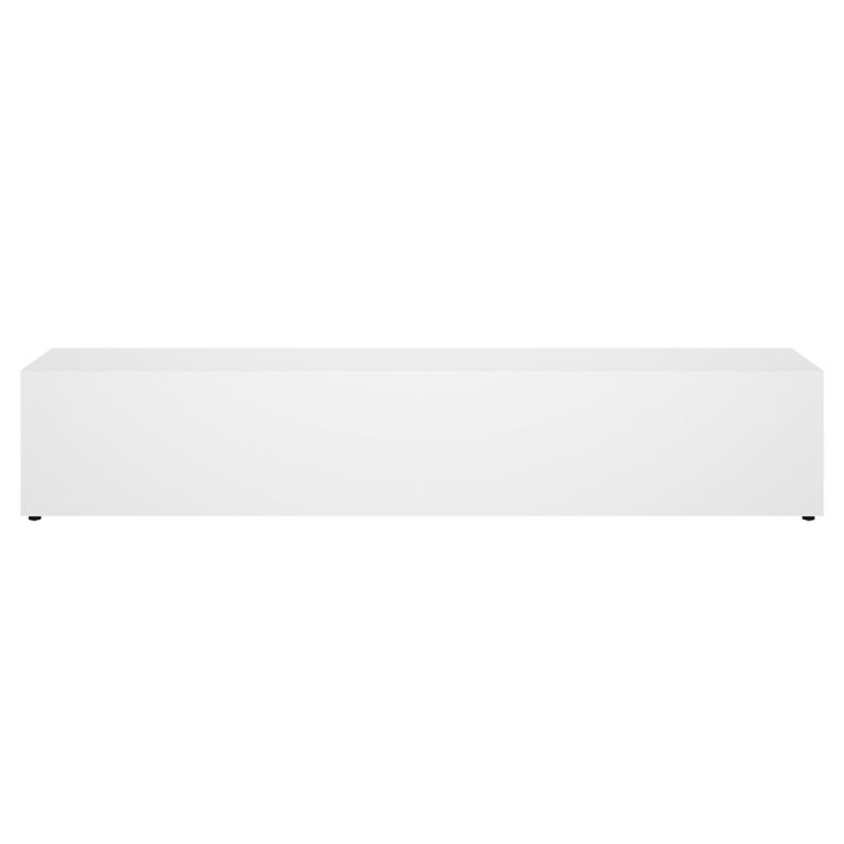 Mobile Porta tv Bianco un Ripiano Un'anta 42x220x42h cm, 2 Vani - Brewster