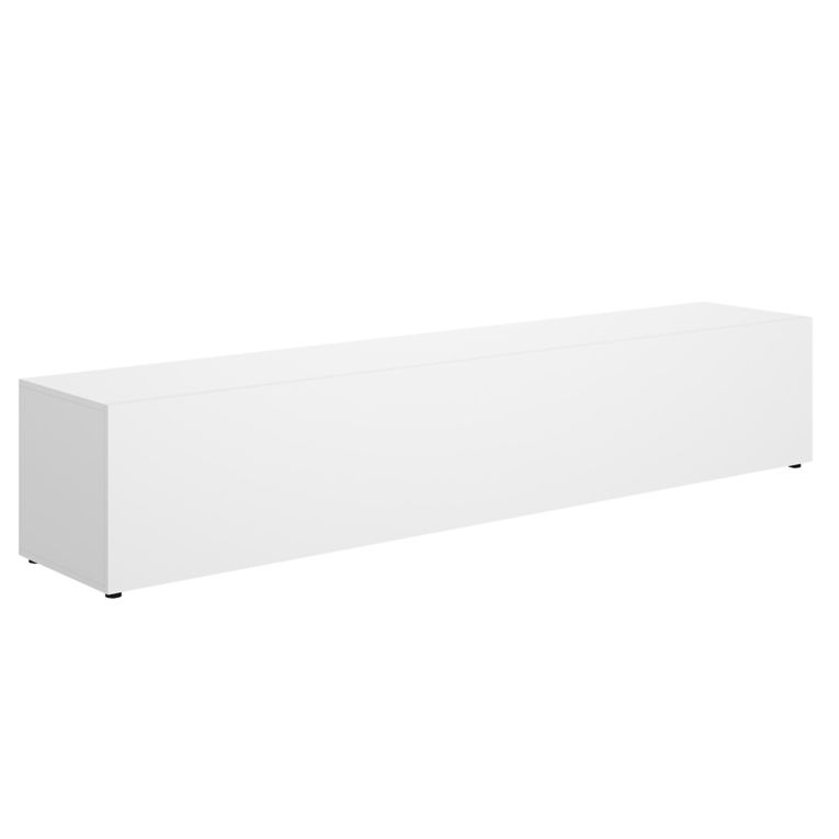 Mobile Porta tv Bianco un Ripiano Un'anta 42x220x42h cm, 2 Vani - Brewster