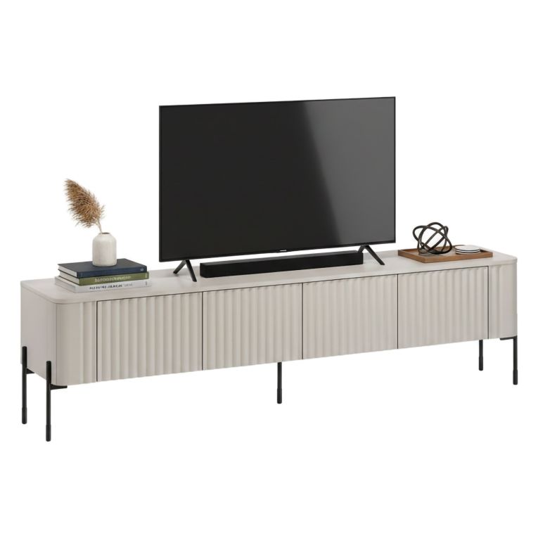 Mobile porta TV Brembana, 190x40 h50 cm, Beige