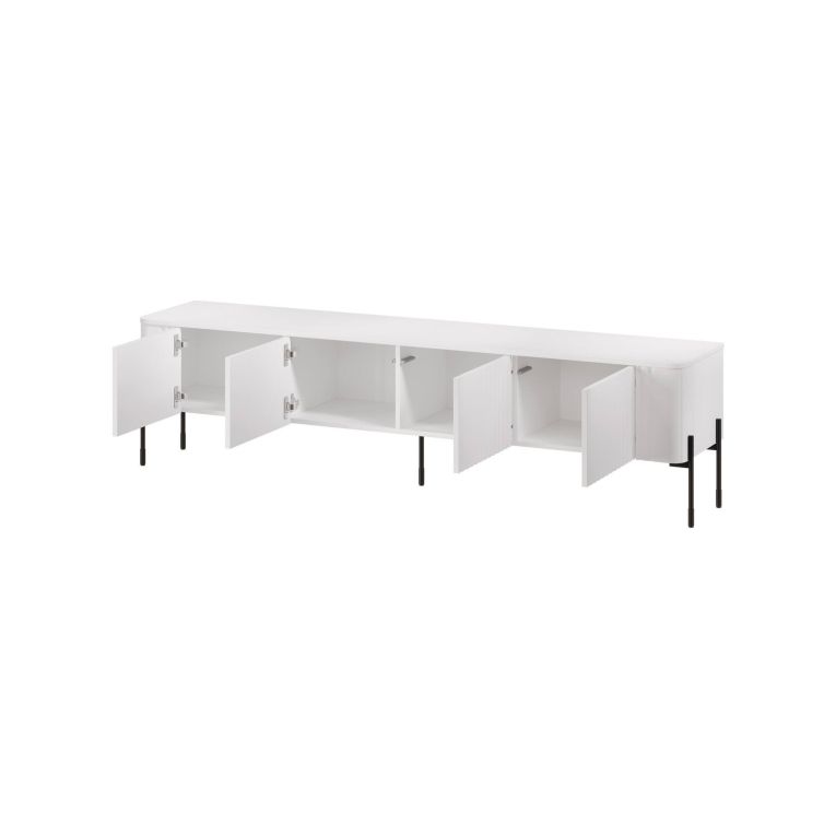 Mobile porta TV Brembana, 190x40 h50 cm, Bianco