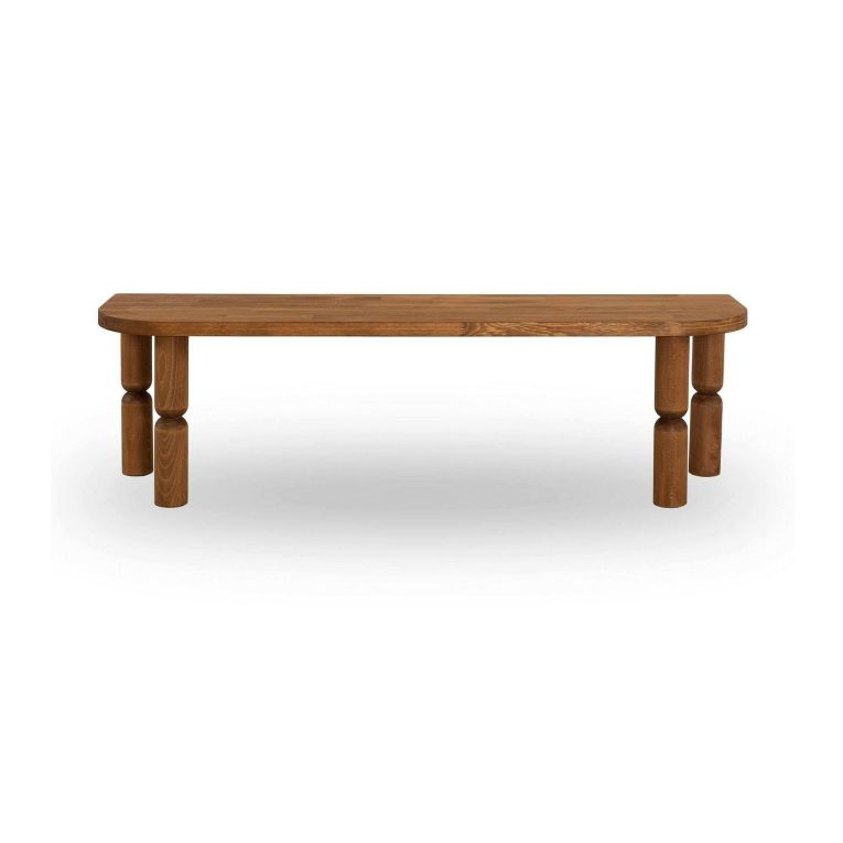 Mobile porta TV Ceres, Supporto per televisione da salotto, Credenza bassa da soggiorno, Base porta TV, 140x35h40 cm, Naturale