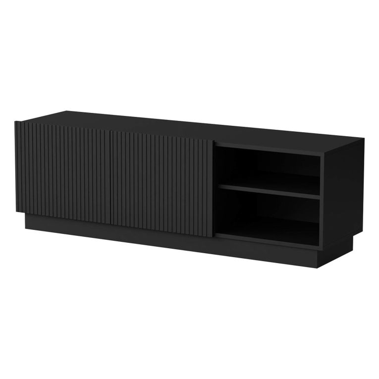 Mobile porta TV Finita, 150x40 h48 cm, Nero