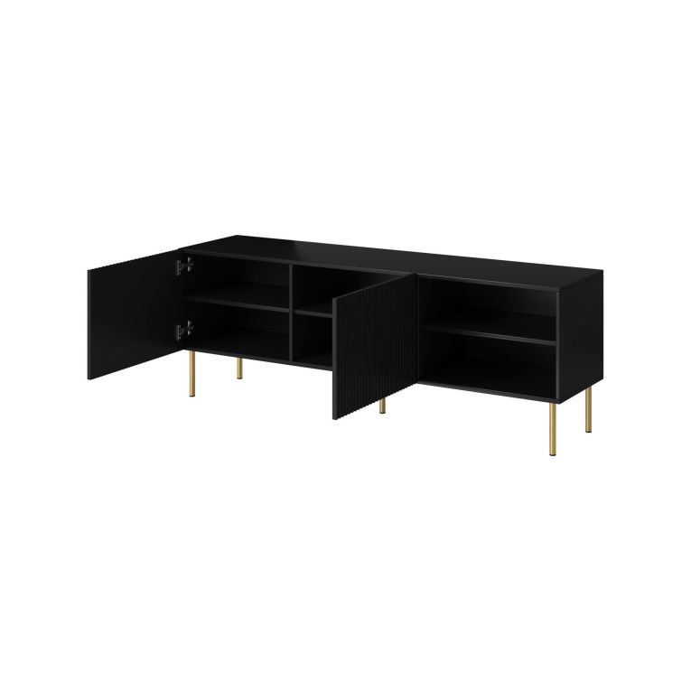 Mobile porta TV Magnano, 150x42 h52 cm, Nero
