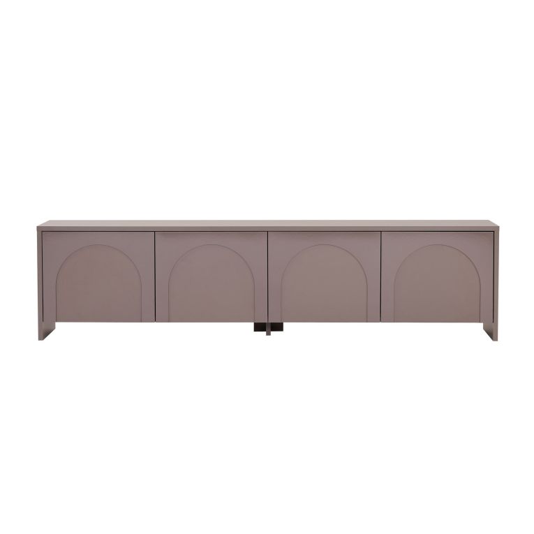 Mobile Porta tv Marrone Bronzo Apertura a Ribalta 4 Ante 180x32x45h cm, 2 Vani - Noma