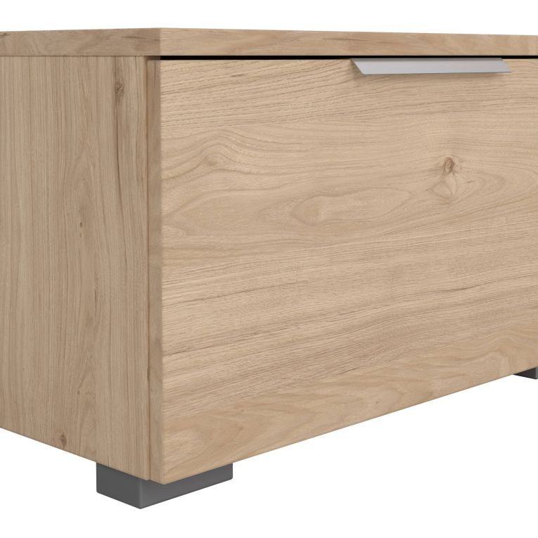 Mobile Porta tv Marrone Rovere 2 Cassetti un Ripiano 173x40x33h cm, 4 Vani - Ammiro