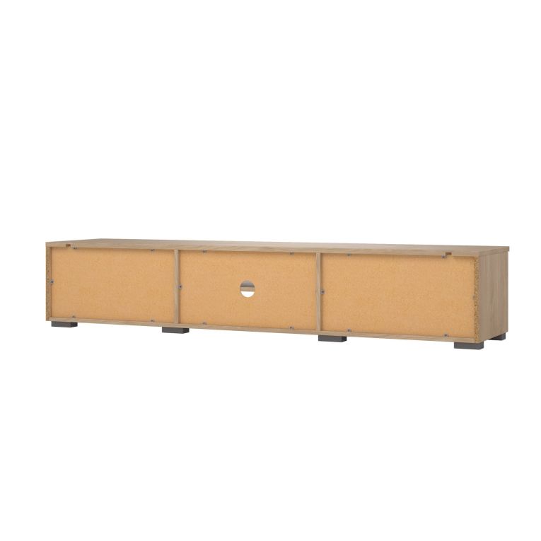 Mobile Porta tv Marrone Rovere 2 Cassetti un Ripiano 173x40x33h cm, 4 Vani - Ammiro
