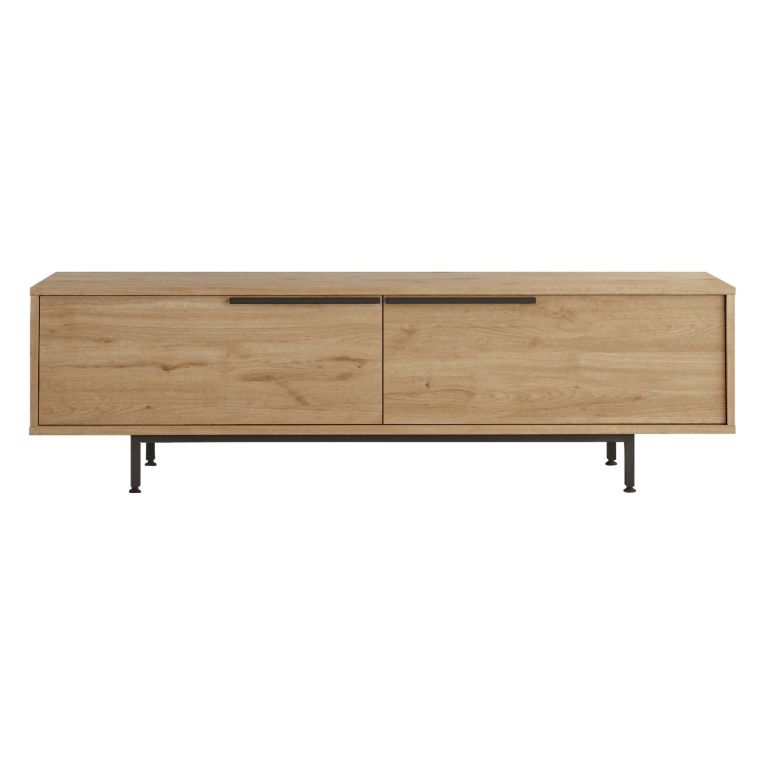 Mobile Porta tv Marrone Rovere 2 Vani 2 Ante 160x36x45h cm, Apertura a Ribalta - Palmi
