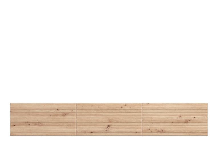 Mobile Porta tv Marrone Rovere Nodi un Ripiano 3 Ante 192x41.5x32h cm, Anta Effetto Rigato - Melazzo