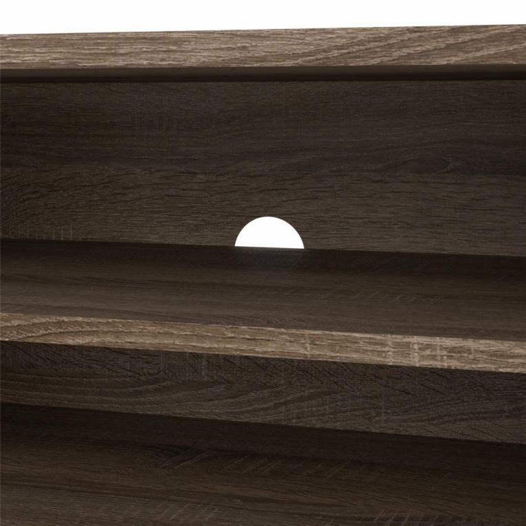 Mobile Porta tv Marrone Rovere Scuro 2 Cassetti un Ripiano 173x40x33h cm, 4 Vani - Ammiro