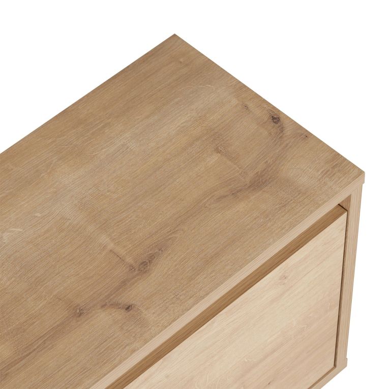 Mobile Porta tv Marrone Rovere un Ripiano 3 Ante 160x30x42h cm, 4 Vani - Morrigan