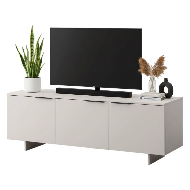 Mobile porta TV Matenano, 150x42 h55 cm, Beige