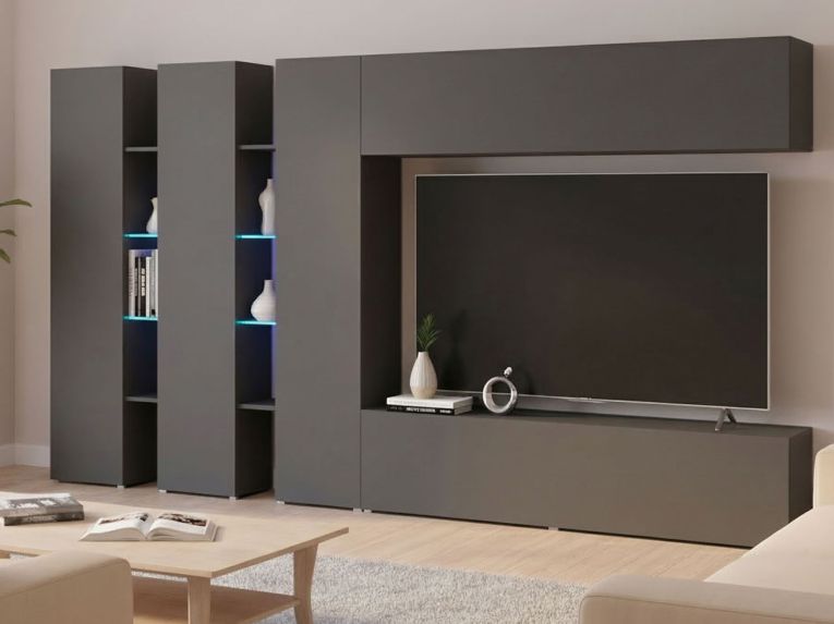 Mobile salotto smart 340cm antracite - Carretto
