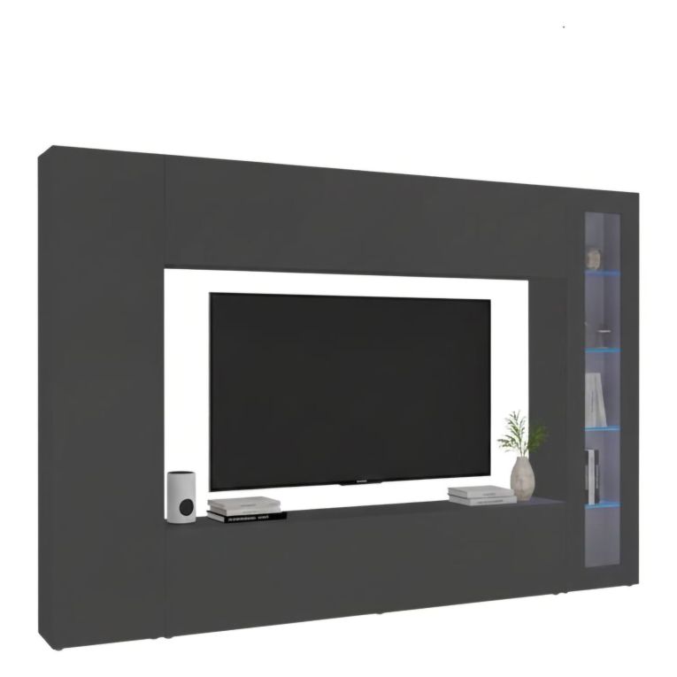 Mobile soggiorno smart 260cm antracite - Alatri