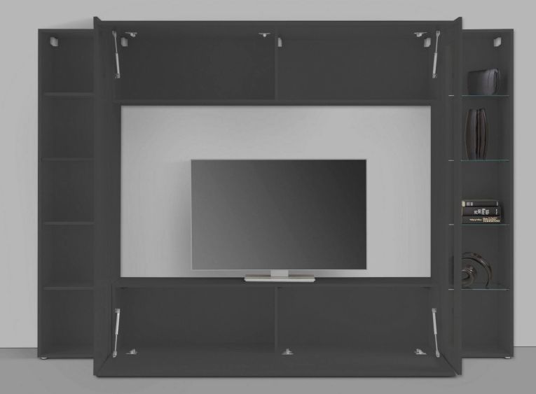 Mobile soggiorno smart 260cm antracite - Alatri
