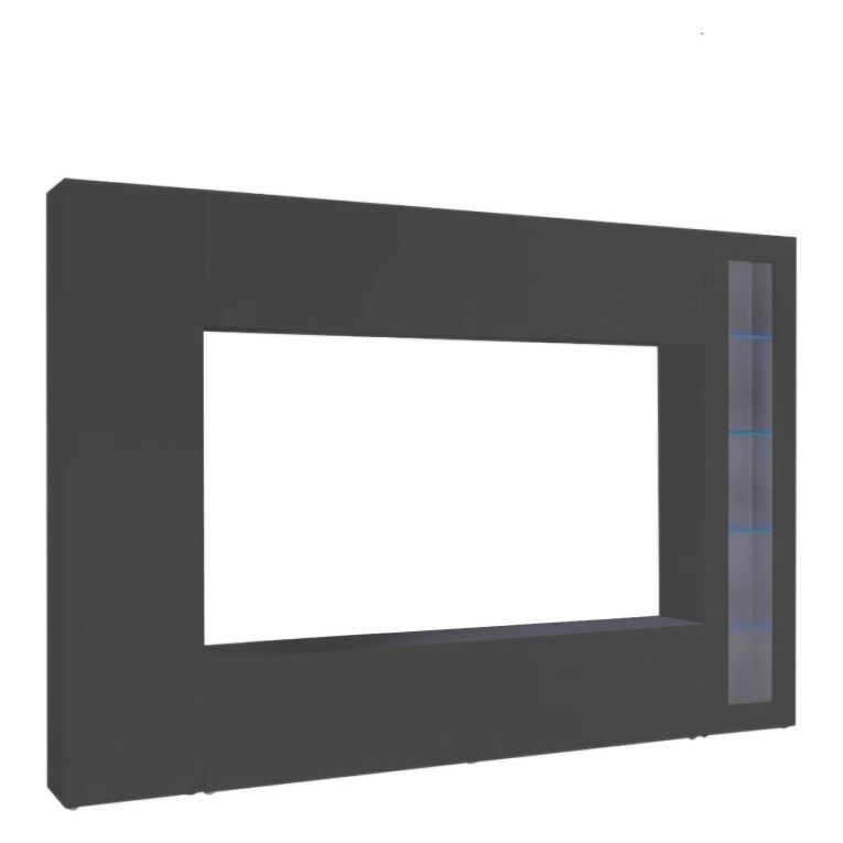 Mobile soggiorno smart 260cm antracite - Alatri