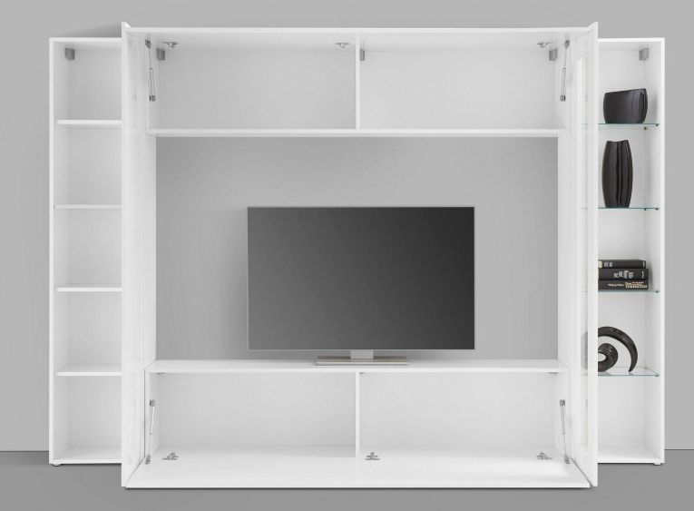 Mobile soggiorno smart 260cm bianco lucido - Amel